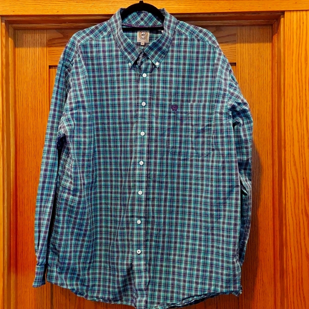 Men's XL Cinch Long-sleeved button down shirt